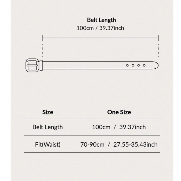 Woven Belt Tan Squared Buckle - Picture 4 of 5